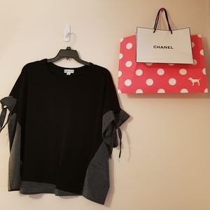 *NWOT* Not Basic Black and White Blouse 3x